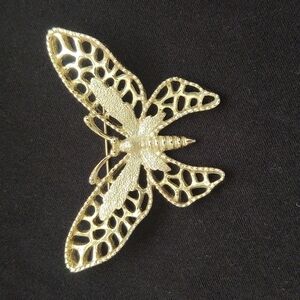 Sarah Coventry Vintage Gold Toned Butterfly Brooch